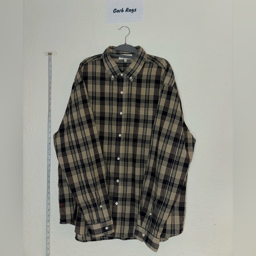 Alex Mill Men's Dress Shirt Plaid Longsleeve Oxford Men's Size XXL / 2X Large